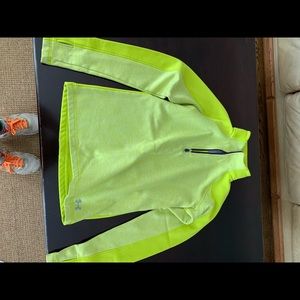 BRAND NEW neon yellow/green Under Amour pullover